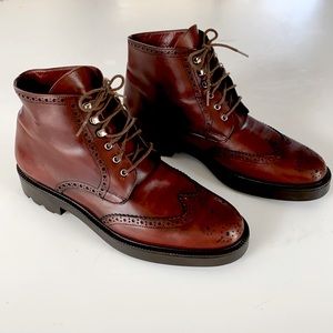 Stephan Kelian Vintage Brown Leather Oxford Bootie